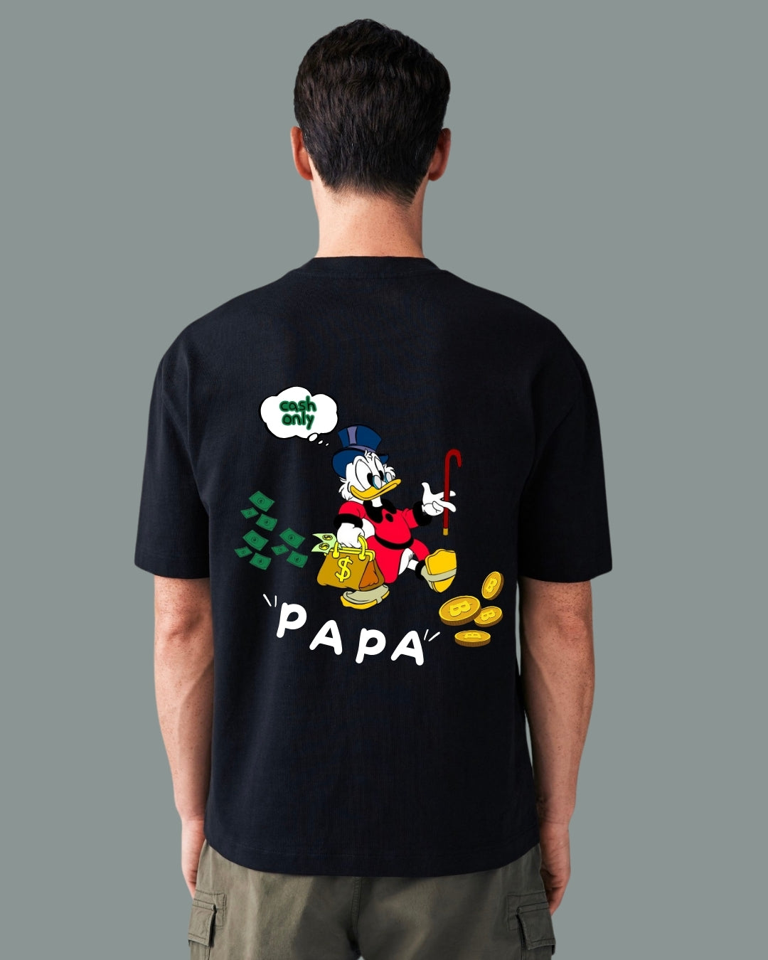 T-shirt Cash only "PAPA"